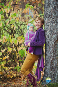 Little Frog Woven wrap L (-size 6) - Amethyst /2nd Grade
