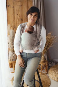 Fular tejido TENCEL™ Calm Cube - talla 6