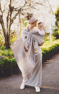 Ring sling Bamboo Quartz  - size S (1,7m)