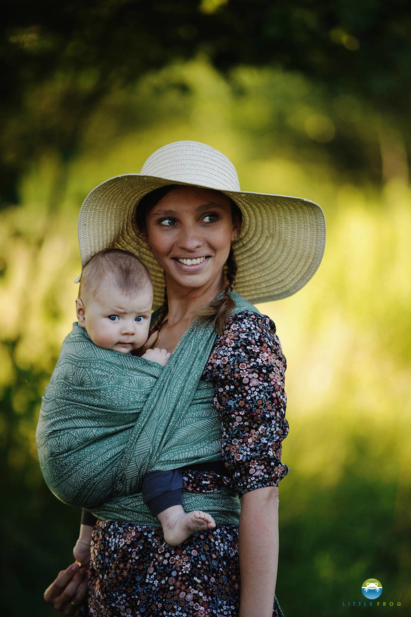 Baby Sling Green Linen Harmony size 5