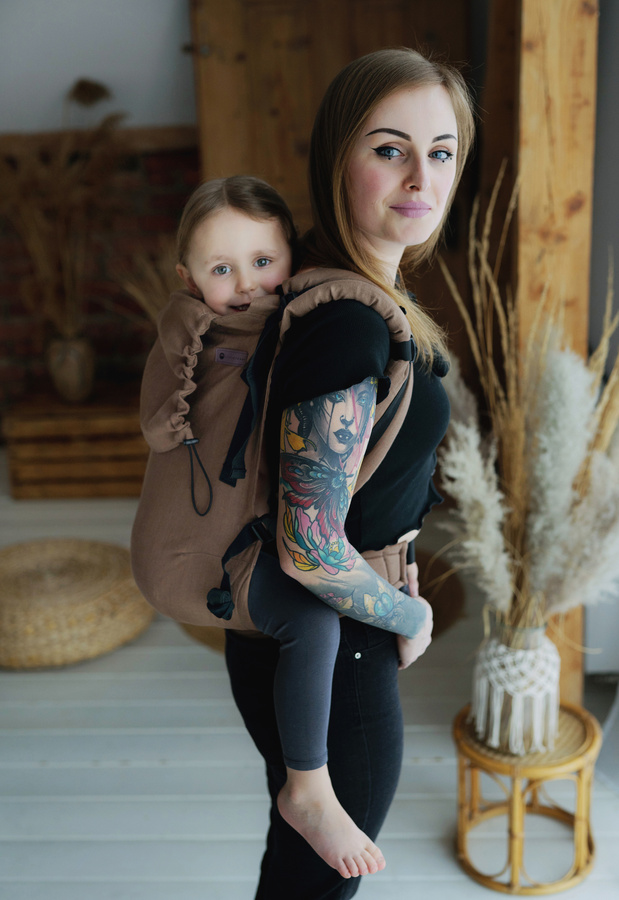 Mochila Portabebés Preschooler - Linen Bali Wood