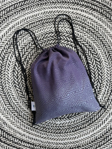 Grand Sac à cordon pour écharpe - Tencel Iris Cube