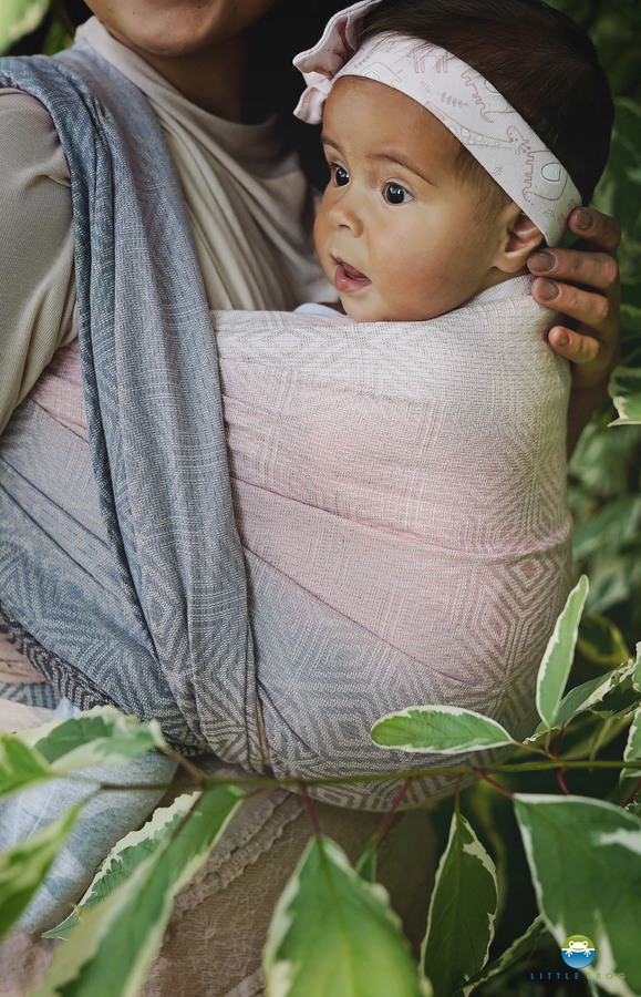 Baby Sling Linen Foggy Cube size 5