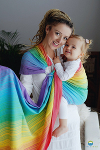 Little Frog ring sling - Tencel Daisy Agat - size M (2,1 m)