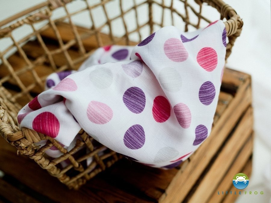 Little Frog Bamboo Diaper - Lovely dots - 1pc