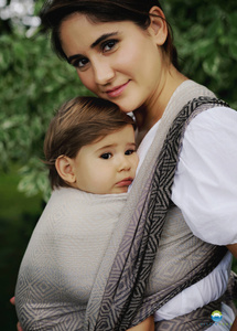 Baby Sling Tencel Smokey Cube size 5