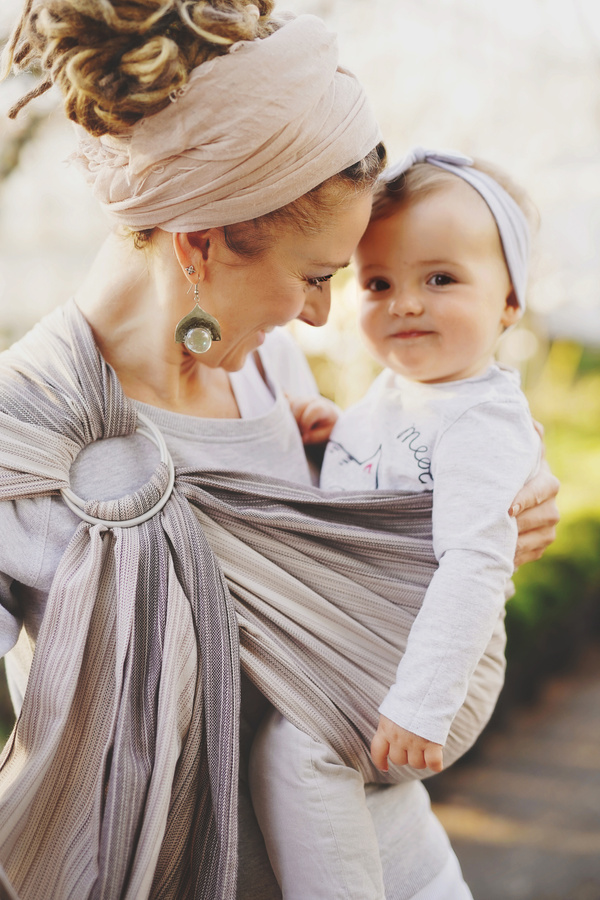 Ring sling Bamboo Quartz - Größe S (1,7m) /2. Wahl