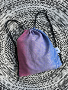 Grand Sac à cordon pour écharpe - Linen Aurora Cube