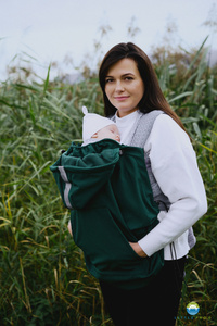 Babywearing Cover (softshell) - Green