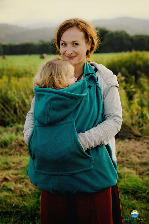 Cover per fascia e marsupio (in pile) - Teal