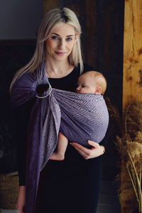 Ring Sling Tragetuch Tencel Iris Cube - Größe M (2m)