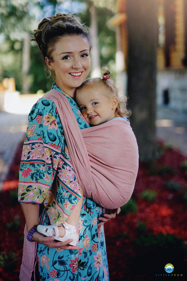 Baby Sling Linen Pink Wildness size 6