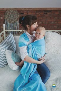 RING SLING LITTLE FROG - BLUE EUCLASE - size M