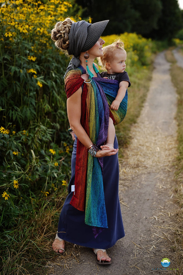 Ring sling Rainbow Harmony - size M (2m) /2nd grade