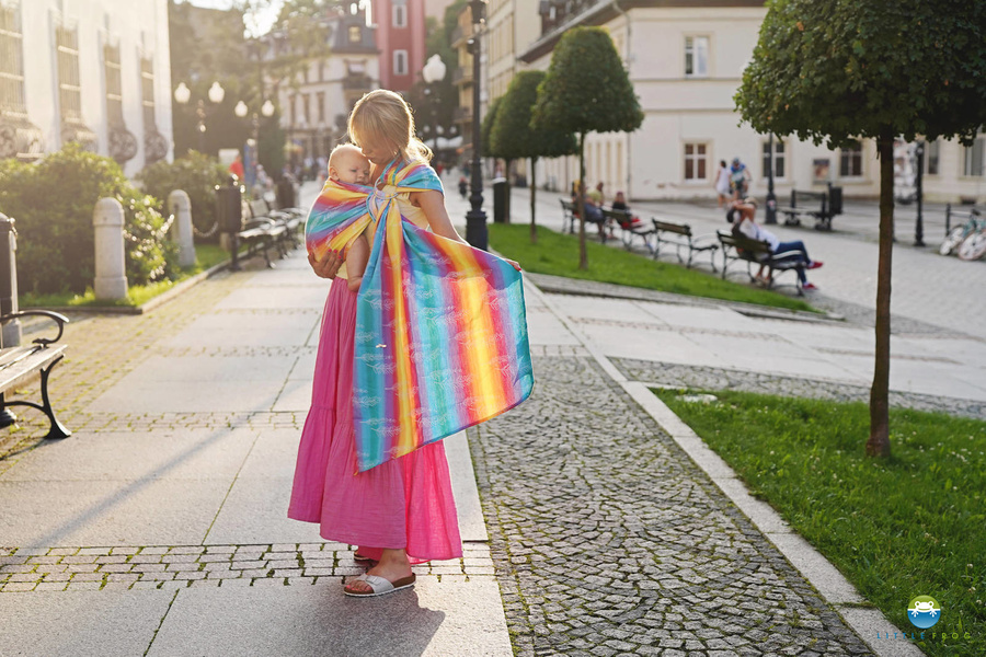 Ring Sling Tragetuch Power of Wind - Größe S (1,7m)