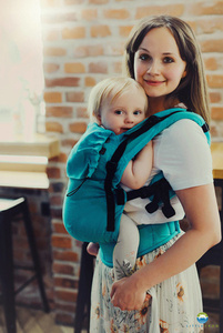 Baby Carrier Prime Pure Linen Hawaiian Waters