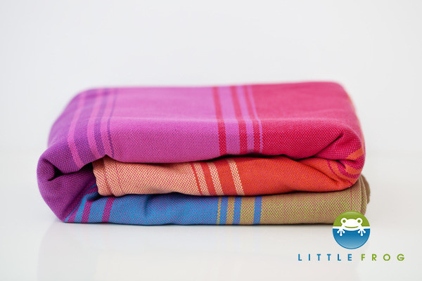 Little Frog Woven wrap - Fuchsia Agate -size 6