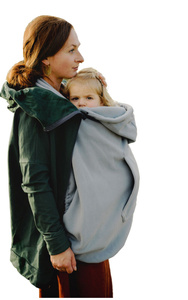 Babywearing Cover (Fleece) - Silver