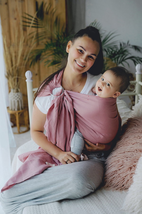 Ring Sling Tragetuch Pure Linen Hutt Lagoon - Größe S (1,7m)/2. Wahl