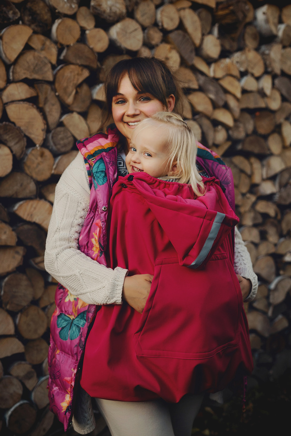 Babywearing Cover (softshell) - Magenta 