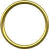 Alluminium sling rings M - GOLD