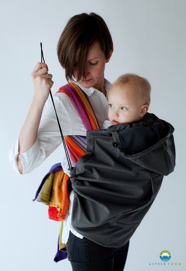 Babywearing Cover (softshell) - Graphite 