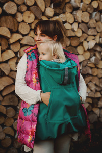 Babywearing Cover (softshell) - Teal 