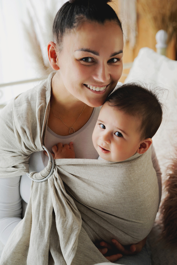 Ring sling Pure Linen Sandstorm - size S (1,7 m)