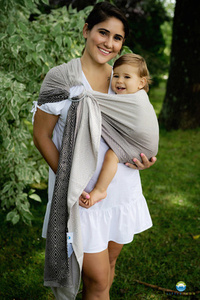 Ring sling Tencel Smokey Cube - size M (2 m)